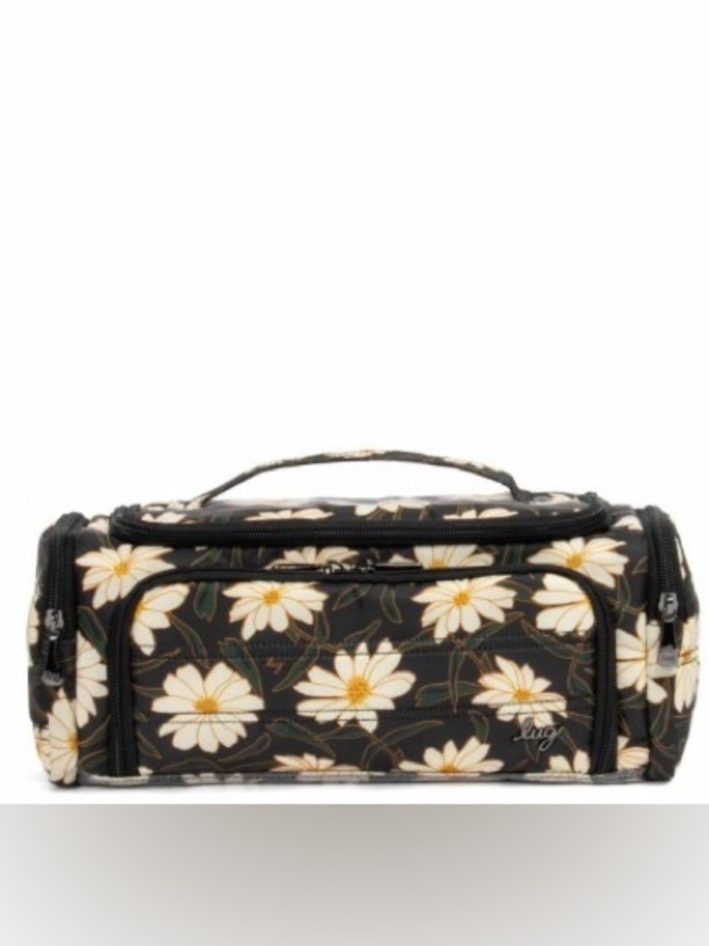 Lug Trolley Cosmetic Case Autumn Daisies - Daisy Print HTF Shade